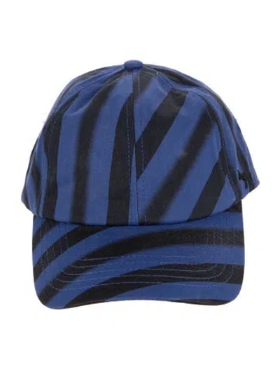 Pre-owned Maison Kitsuné Striped Baseball Hat In Multi