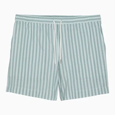 MAISON KITSUNÉ MAISON KITSUNÉ STRIPED COTTON SHORTS