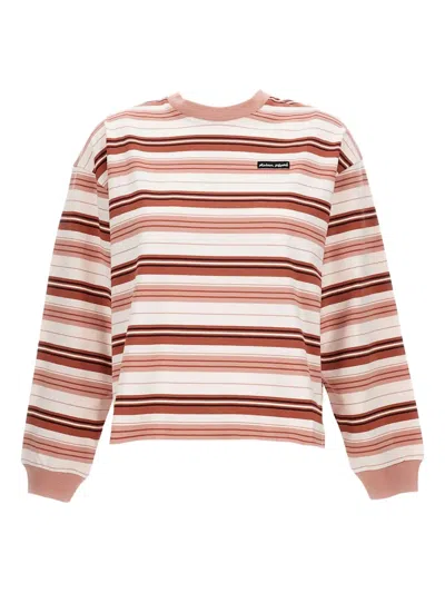 Maison Kitsuné Striped Cotton Sweatshirt