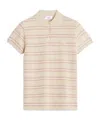 Maison Kitsuné Striped Polo Shirt In Brown