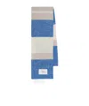 Maison Kitsuné Striped Scarf In Blue