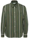 Maison Kitsuné Green Relaxed Shirt In Green