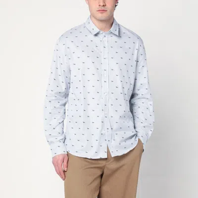 MAISON KITSUNÉ MAISON KITSUNÉ  STRIPED SHIRT WITH LOGOS