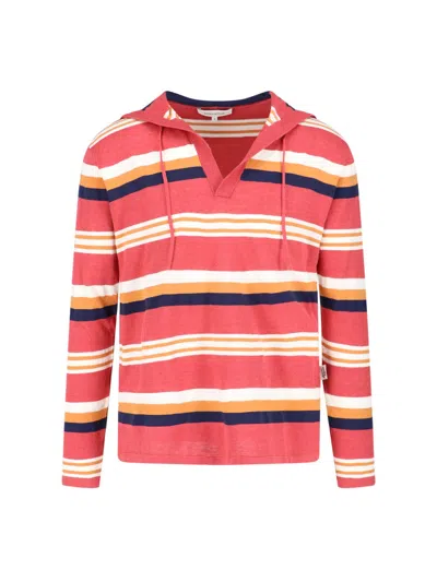 Maison Kitsuné Striped Sweatshirt In Multi