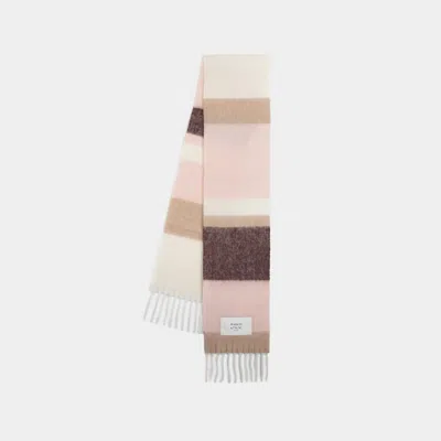 Maison Kitsuné Stripes Scarf - Maison Kitsune - Wool - Pink