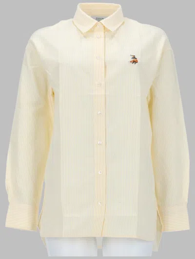 Maison Kitsuné Stylish Mini Shirt For Women - Ss26 Collection In White