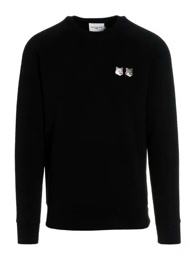 Maison Kitsuné Fox Head Sweatshirt In Black