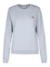 Maison Kitsuné Fox Head Patch Sweatshirt In Gris