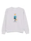 Maison Kitsuné Dressed Fox Cotton Sweatshirt In Gray