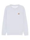 Maison Kitsuné Fox Head Regular Fit Sweatshirt In Gray