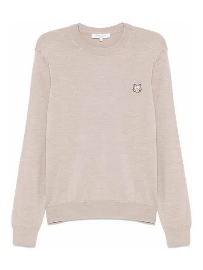MAISON KITSUNÉ SUÉTER CUELLO REDONDO - GRIS