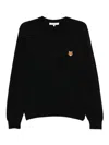 Maison Kitsuné Maison Kitsune Fox Head Regular Sweatshirt In Black