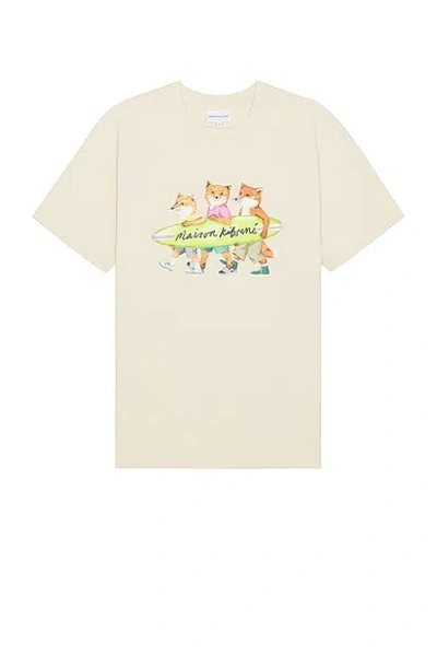 Maison Kitsuné T-shirt Mit Fuchs-motiv In Paper