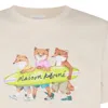 Maison Kitsuné Fox T-shirt In Beige