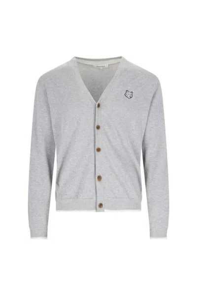 Maison Kitsuné Sweaters In Gray