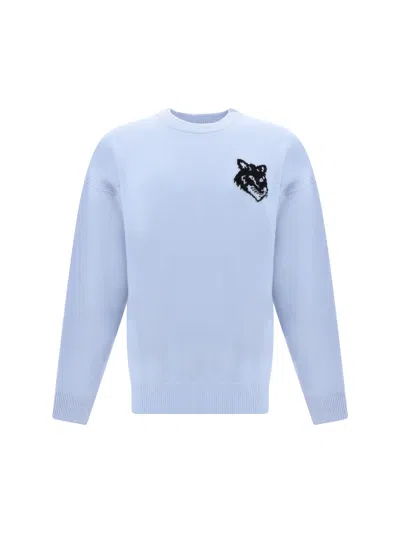 Maison Kitsuné Sweater In Sky Blue