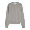 Maison Kitsuné Wool Sweater For Cozy Warmth In Gray