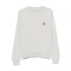 Maison Kitsuné Gray Bold Fox Head Patch Regular Sweater In Gray