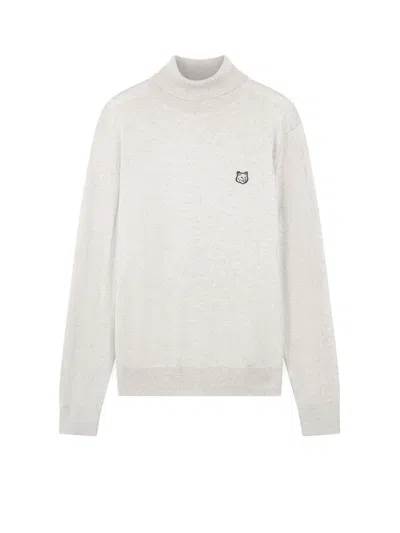 Maison Kitsuné Long Sleeve Merino Wool Jumper In Non Definito