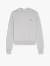 Maison Kitsuné Fox Head Patch Wool Sweater In Grey