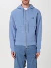 Maison Kitsuné Bold Fox Cotton Jacket In Blue