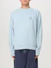 Maison Kitsuné Fox Head Patch Sweatshirt In Blau