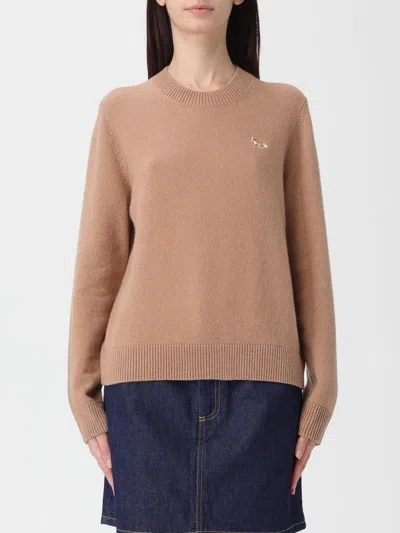 Maison Kitsuné Sweater  Woman Color Beige In Brown
