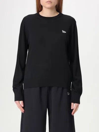 MAISON KITSUNÉ SWEATER MAISON KITSUNÉ WOMAN COLOR BLACK,G55409002
