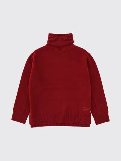 MAISON KITSUNÉ SWEATER MAISON KITSUNÉ WOMAN COLOR BURGUNDY,H61596050
