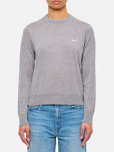 MAISON KITSUNÉ SWEATER MAISON KITSUNÉ WOMAN COLOR GREY,G55409020