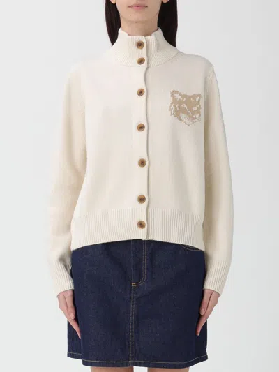 Maison Kitsuné Sweater  Woman Color Yellow Cream In White