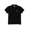 Maison Kitsuné Baby Fox-patch Polo Top In Black