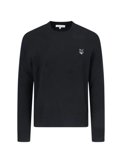 Maison Kitsuné Sweaters In Black