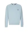Maison Kitsuné Fox Head Patch Sweatshirt In Blue