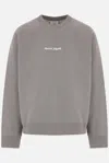 Maison Kitsuné Embroidery Oversize Raglan Sweatshirt In Grey