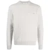 Maison Kitsuné Fox-patch Wool Jumper In Grey