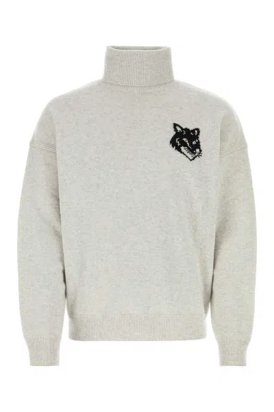Maison Kitsuné Sweaters In Grey