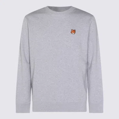 MAISON KITSUNÉ SWEATERS LIGHT GREY MELANGE