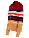 Maison Kitsuné Multi Wool Blend Sweater In Multicolour
