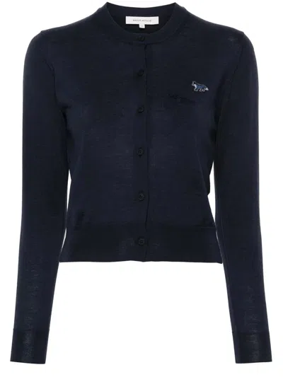 Maison Kitsuné Sweaters In Blue