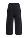 Maison Kitsuné 'fox Cub' Elastic Waistband Joggers With Side Pockets In Black