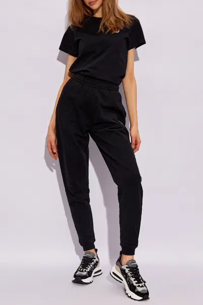 Maison Kitsuné Sweatpants With Logo In Black