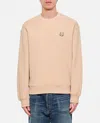 Maison Kitsuné Orange Fox Head Sweatshirt In Beige