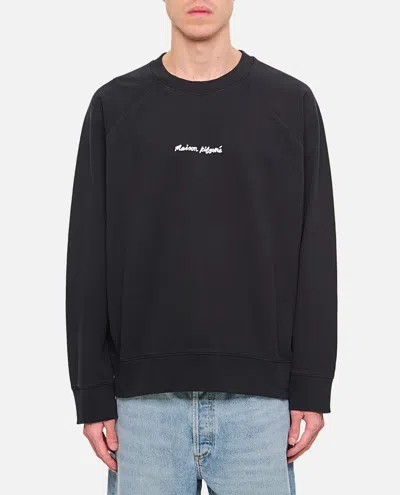 Maison Kitsuné Logo Sweatshirt In Black