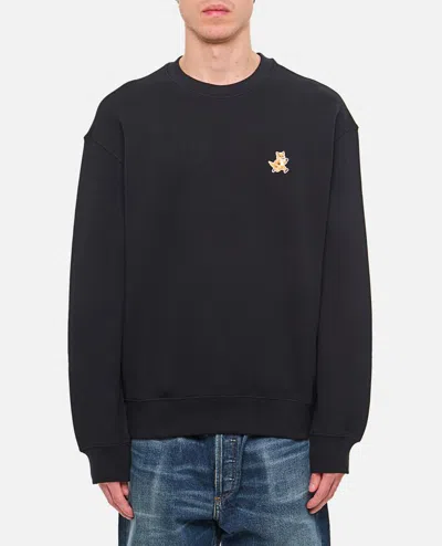 Maison Kitsuné Maison Kitsune "speedy Fox Comfort Fit Sweat In Black