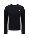 Maison Kitsuné Fox Head Regular Fit Sweatshirt In Black