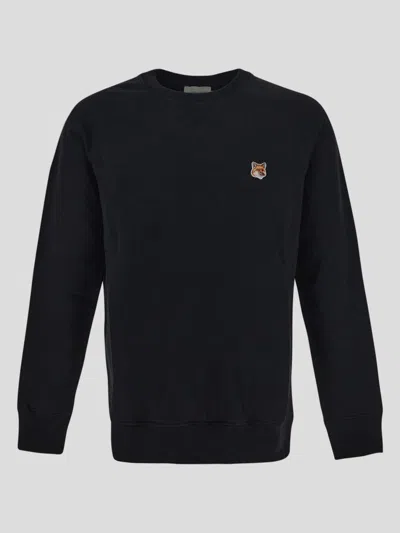 Maison Kitsuné Sweatshirt In Black