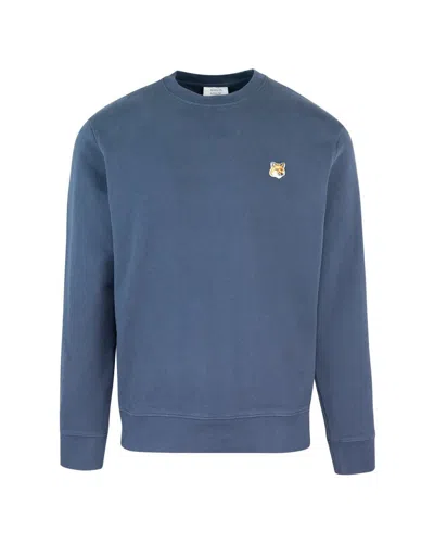 Maison Kitsuné Sweatshirt In Blue