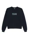 Maison Kitsuné Logo-embroidered Sweatshirt In Blue