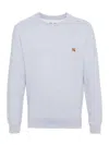 Maison Kitsuné Gray Fox Head Patch Regular Sweatshirt In White
